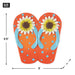 Sunflower Dot Flip Flop Stepping Stone