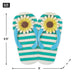 Sunflower Stripe Flip Flop Stepping Stone