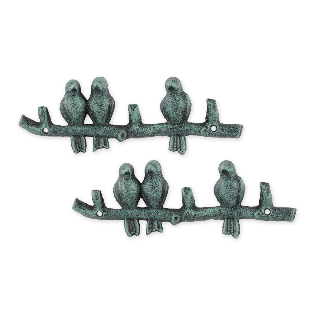 Birds On A Branch Wall Hook Set of 2