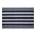 Nautical Blue Cabana Stripe Recycled Yarn Rug 2X3 Ft