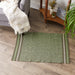 Artichoke Varigated Stripe Edge Recycled Yarn Rug 2X3 Ft