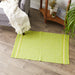 Avocado Varigated Stripe Edge Recycled Yarn Rug 2X3 Ft