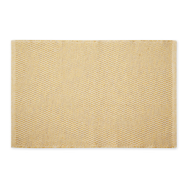 Honey Gold  Diamond Recycled Yarn Rug 2X3 Ft