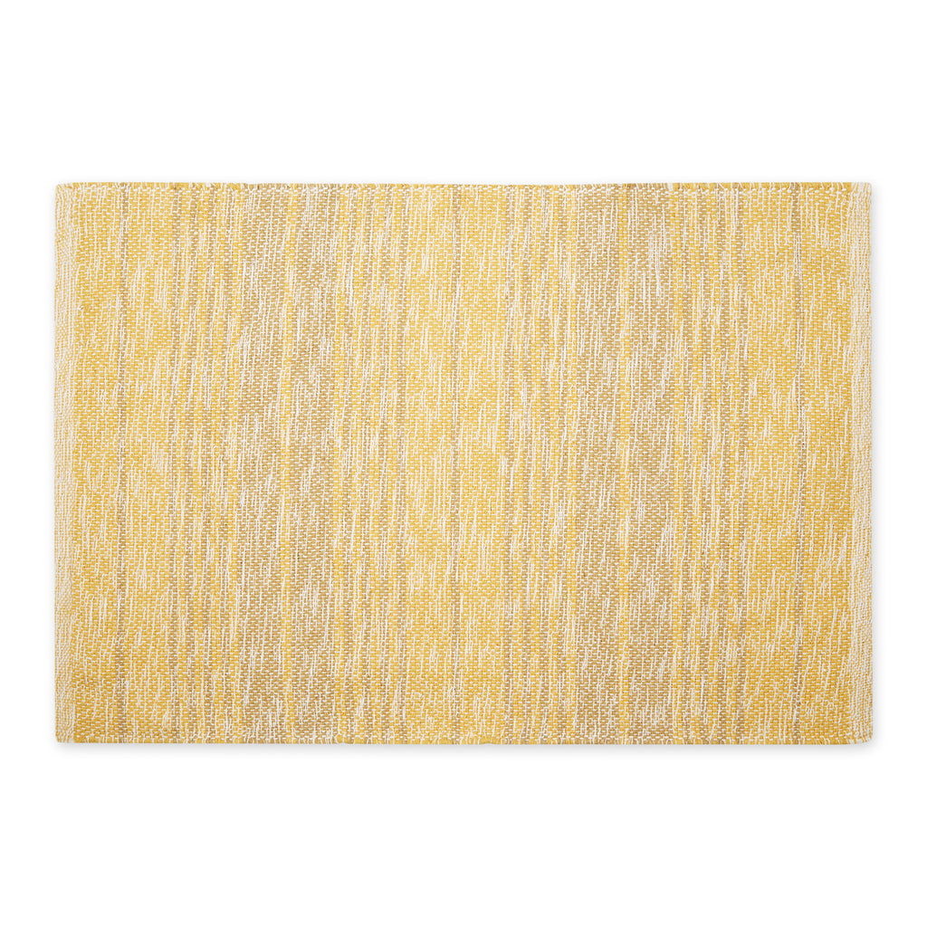 Variegated Honey Gold Recycled Yarn Rug 2X3 Ft