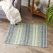 Variegated Hunter Green  Recycled Yarn Rug 2X3 Ft