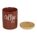 Cinnamon Coffee/Sugar/Tea Ceramic Canister Set