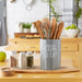 Gray Stir It Up Ceramic Utensil Holder