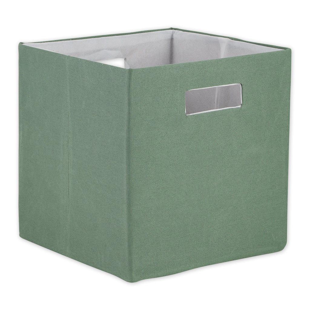 Polyester Cube Solid Artichoke Square 11 x 11 x 11