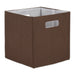 Polyester Cube Solid Bark Brown Square 13 x 13 x 13