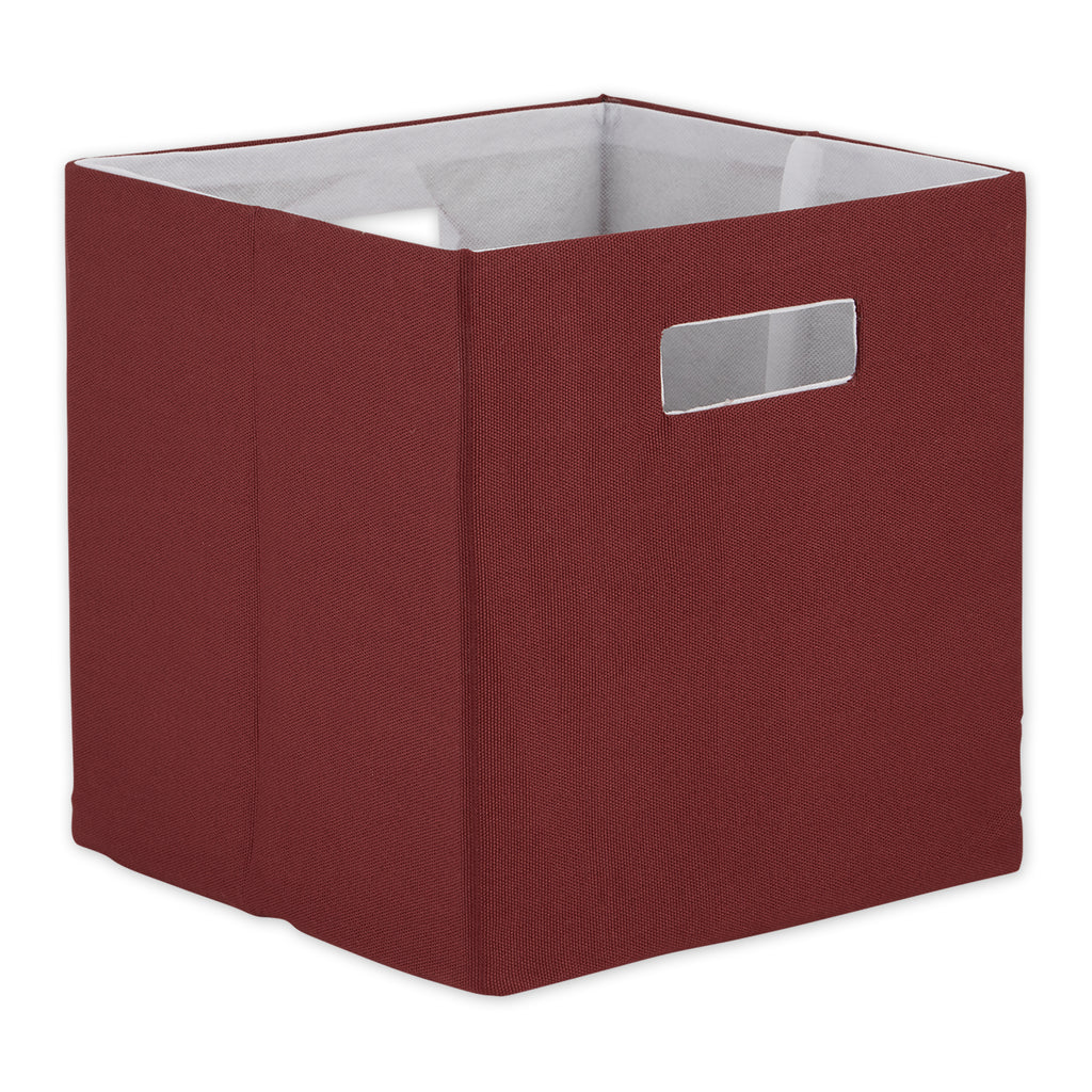 Polyester Cube Solid Barn Red Square 11 x 11 x 11