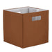 Polyester Cube Solid Cinnamon Square 13 x 13 x 13