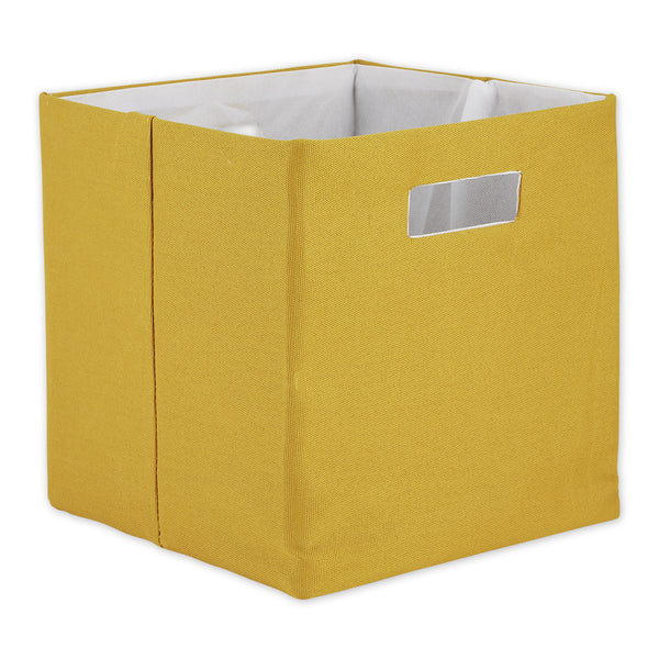 Polyester Cube Solid  Lemongrass Square 13 x 13 x 13