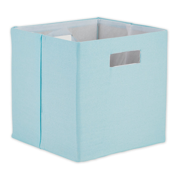 Polyester Cube Solid  Robin'S Egg Blue Square 13 x 13 x 13