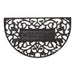 Welcome Ivy Scroll Half Moon Rubber Doormat