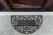 Welcome Ivy Scroll Half Moon Rubber Doormat