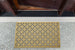 Gold Painted Double Ring Rubber Doormat