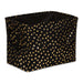 Dots Gold / Black Rectangle Medium Polyester Bin