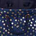 Polyester Bin Dots Gold / Nautical Blue Round Large