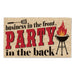 Party In The Back BBQ Doormat