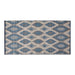 Blue/Gray Ikat Outdoor Floor Runner 3X6 Ft