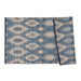 Blue/Gray Ikat Outdoor Floor Runner 3X6 Ft