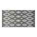 Black/Gray Ikat Outdoor Floor Runner 3X6 Ft