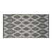 Black/Gray Ikat Outdoor Floor Runner 3X6 Ft