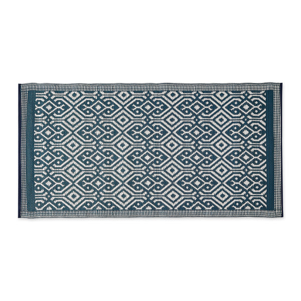 Blue Morrocan Outdoor Floor Runner 3X6 Ft