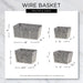 Rustic Bronze Chicken Wire Natural Liner Basket