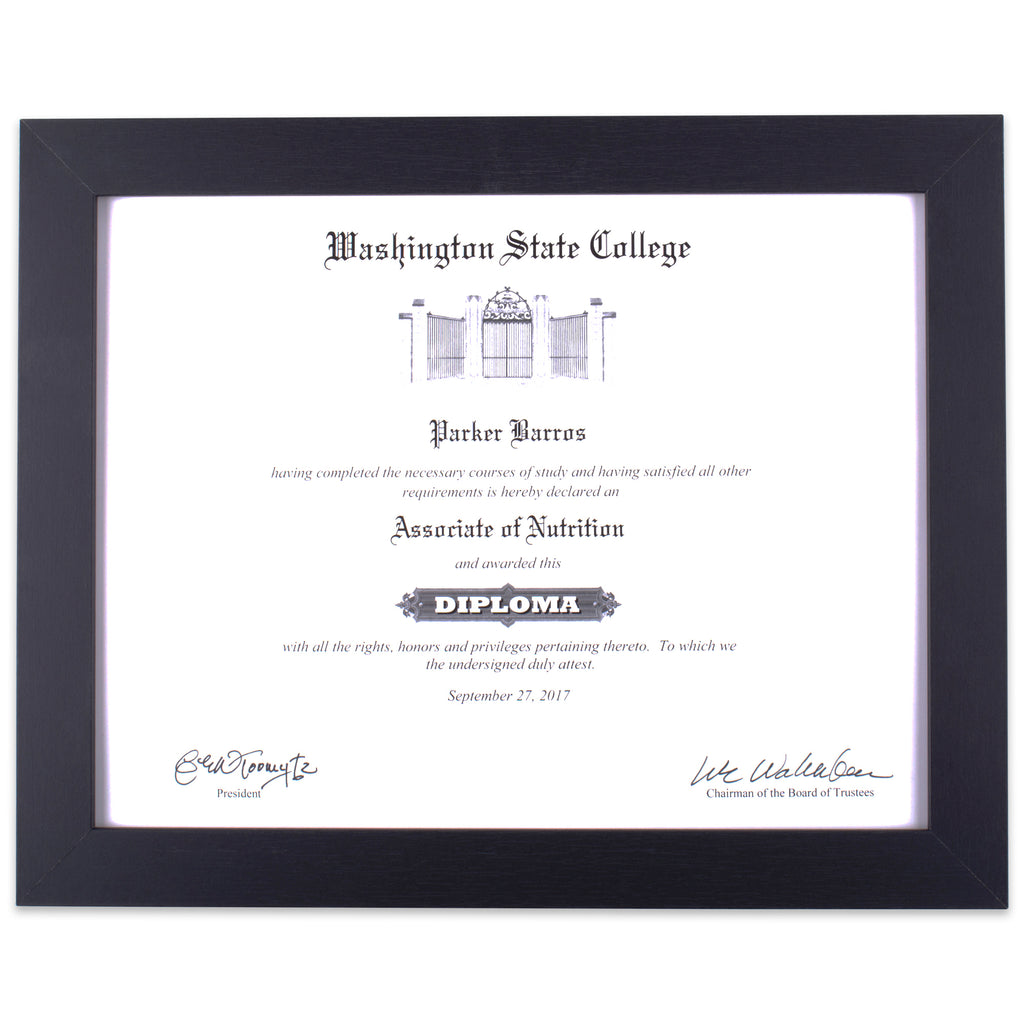 Black Document Frame