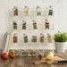 Antique White 4 Row Chicken Wire Spice Rack