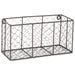 Small Vintage Grey Wall Mount Chicken Wire Basket Set of 2