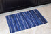 Multi Nautical Blue Rag Rug 4X6 Ft