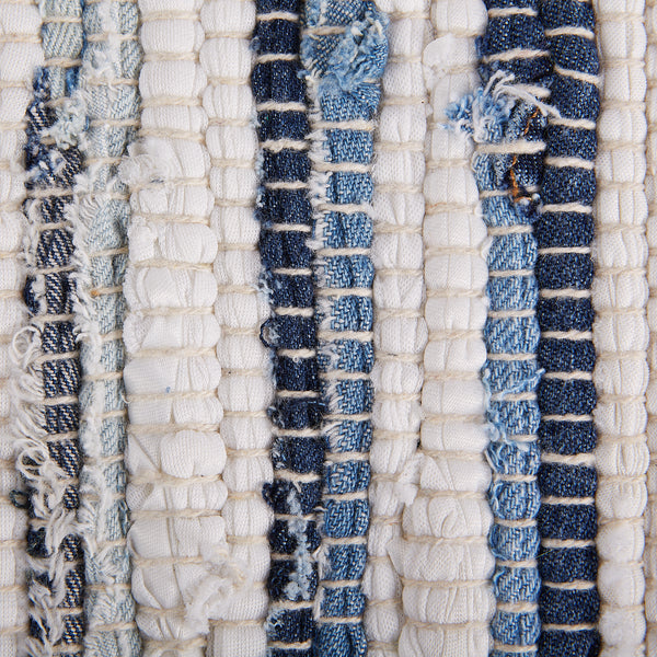 Welcome Long Rag Multi Denim Rag Rug 2X3Ft – Welcome Home Unbeatable Deals