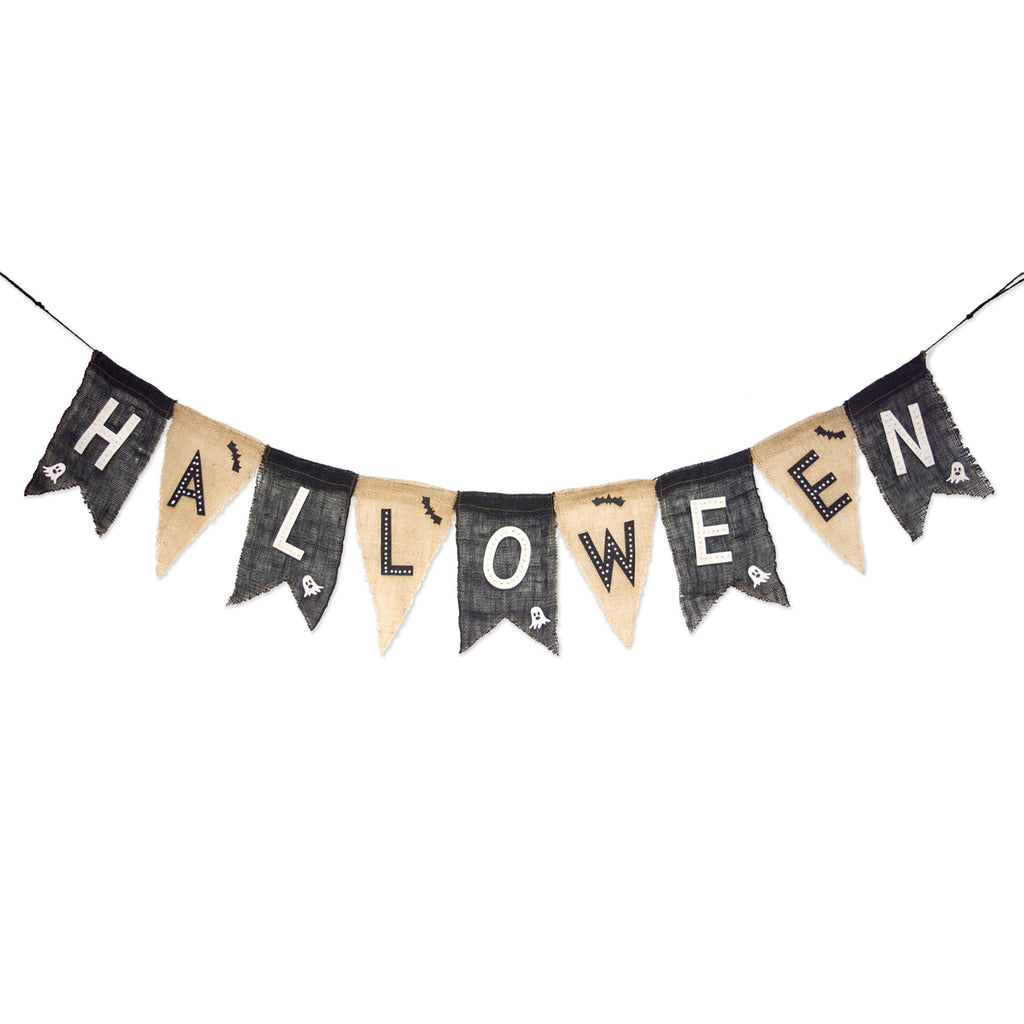 Halloween Burlap Banner