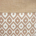 Burlap Bin Ikat Brown Round Medium