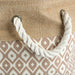 Burlap Bin Ikat Brown Round Medium