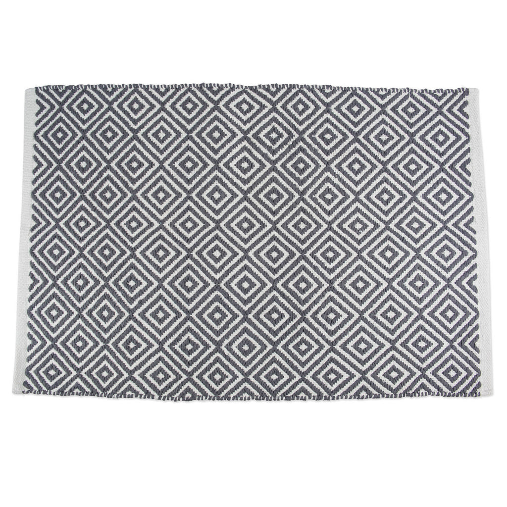 Gray Diamond Rug 2X3Ft