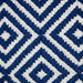 Nautical Blue Diamond Rug 2X3 Ft