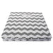 Polyester Cube Chevron Gray Square 11 x 11 x 11