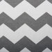 Polyester Cube Chevron Gray Square 11 x 11 x 11