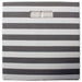 Polyester Cube Stripe Gray Square 11 x 11 x 11