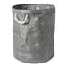 Lurex Gray/Silver Round Medium Paper Bin