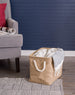 Variegated Taupe Rectangle Small Polyester Bin