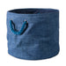 Variegated Blue Round Medium Polyester Bin