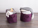 Variegated Eggplant Round Medium Polyester Bin