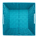 Nylon Bin Basketweave Teal Trapezoid 13 x 13 x 13 Set of 2