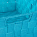 Nylon Bin Basketweave Teal Trapezoid 13 x 13 x 13 Set of 2