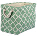 Polyester Bin Lattice Bright Green Rectangle Large 17.5 x 12 x 15