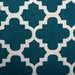 Polyester Bin Lattice Teal Round Large